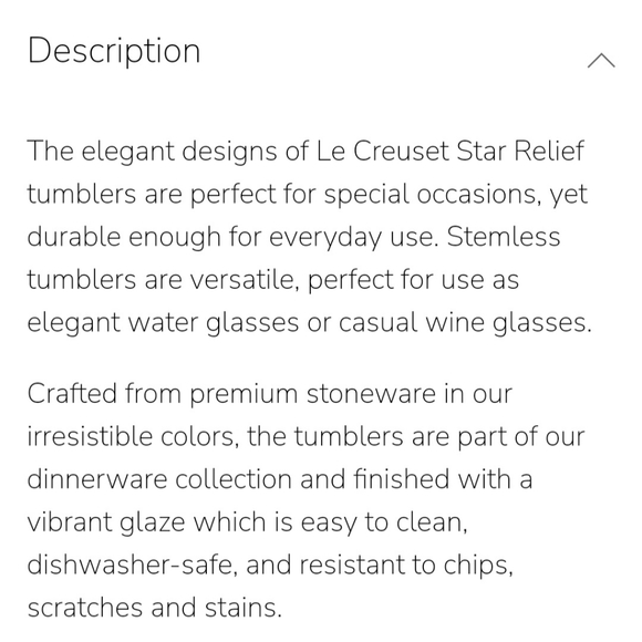 *Last Set* Le Creuset Cerise 220ml Tumbler Set NIB - Picture 5 of 7